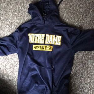 A notre dame sweatshirt